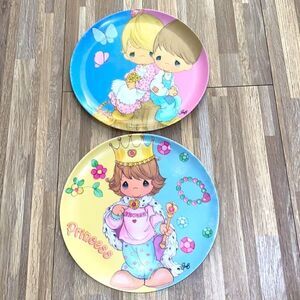 Vintage Precious Moments Princess Plastic Plate dinner lunch plates Gibson kids